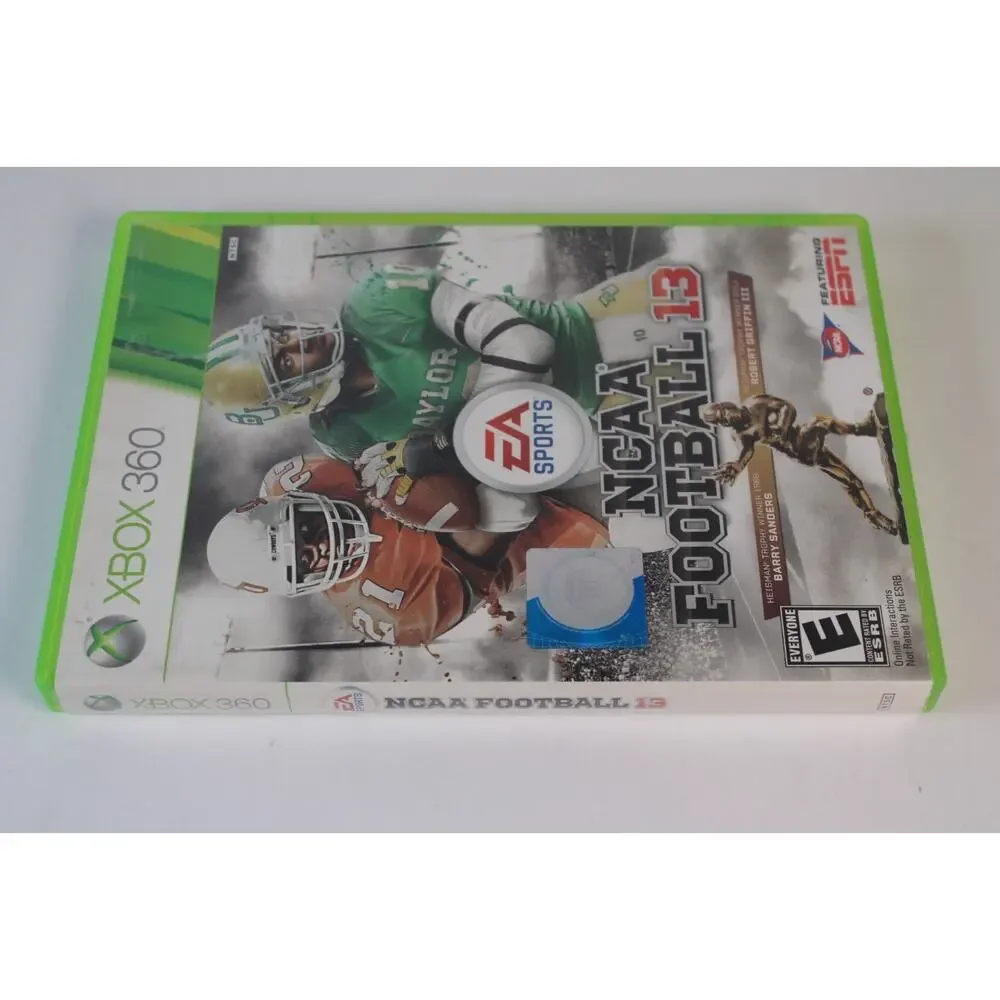 NCAA Football 13 (Microsoft Xbox 360) Authentic, Tested/Works Great